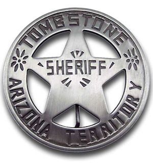Sheriff Tombstone Badge