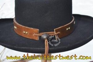 Shotgun Willie leather hat band