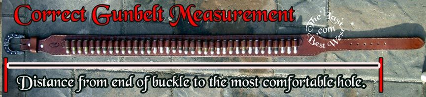 correct gunbelt measurement