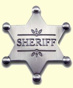 Sheriff Star Badge
