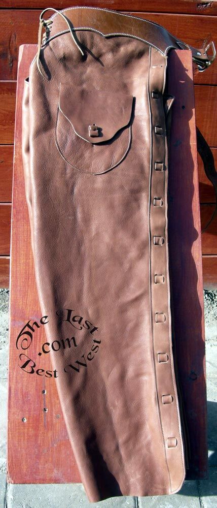 Stove Pipe Handmade Leather Chaps