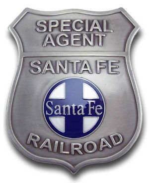 Special Agent Santa Fe Railroad Badge