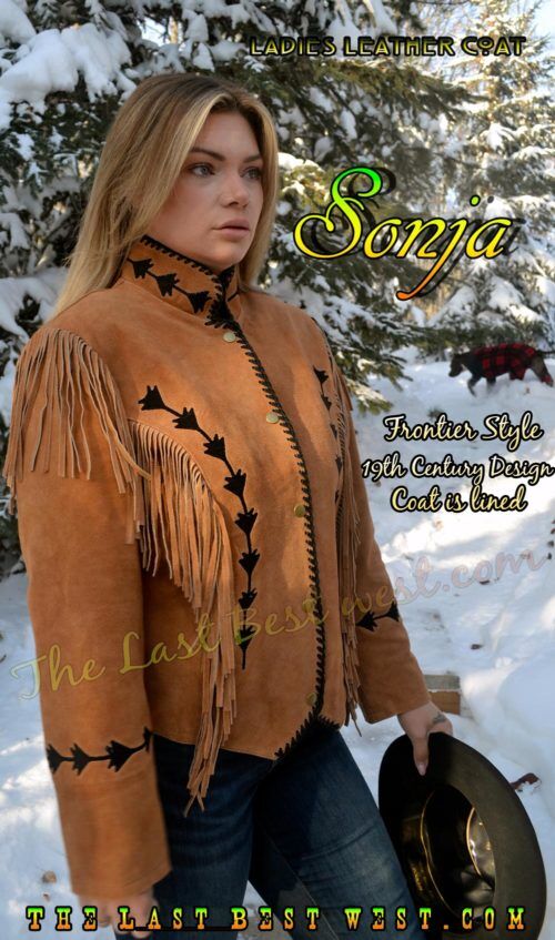 Sonja ladies suede leather jacket