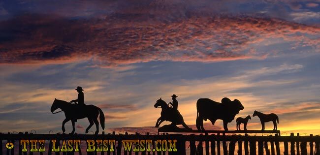 Cowboy sunset