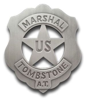 U.S. Marshal Tombstone Badge