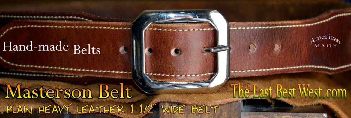 Masterson Hand Made Leather Belt