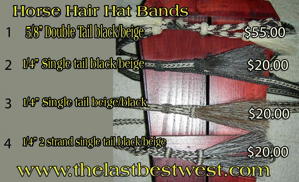 Horse Hair Hat Bands