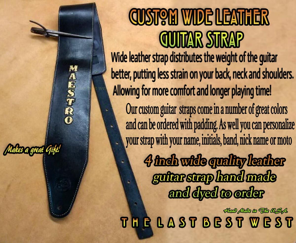 Personalized Leather Guitar Strap