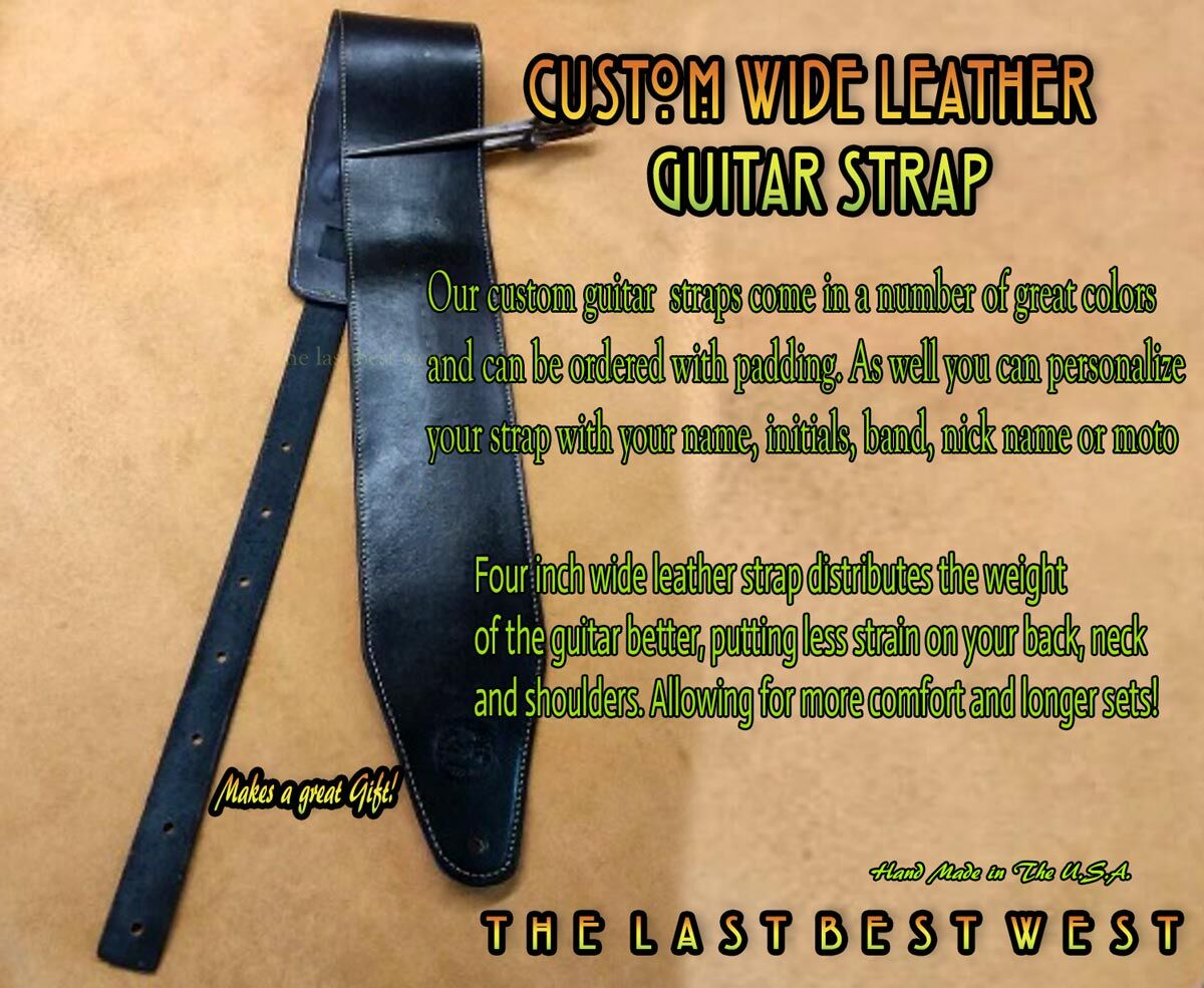 Personalized Leather Guitar Strap