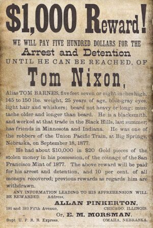 Pinkerton Circular for Tom Nixon
