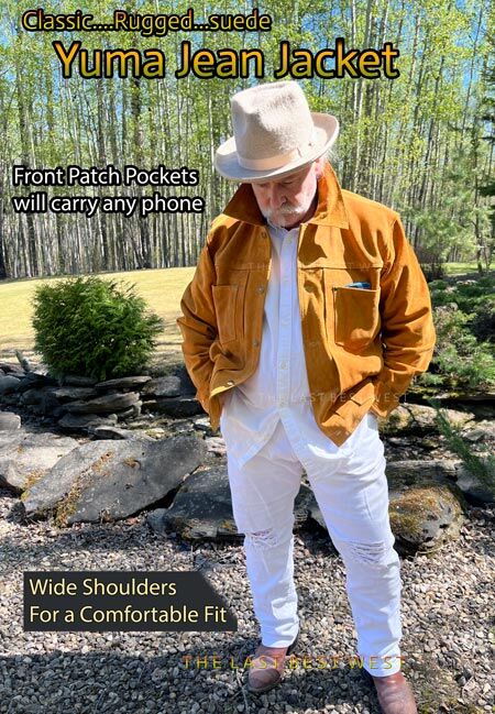 Yuma suede jean jacket