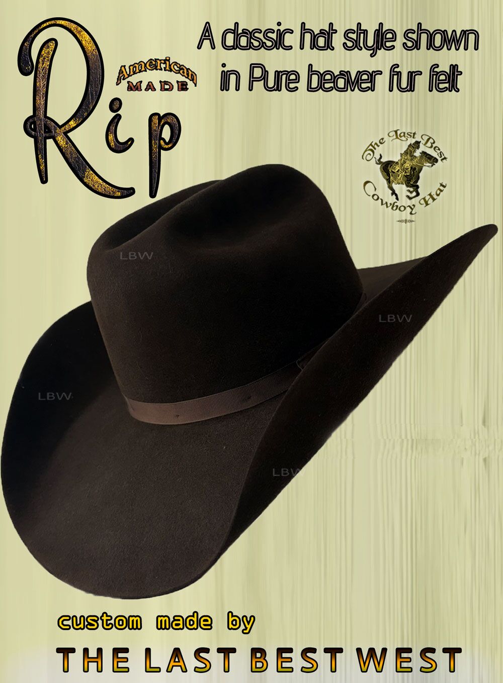 Rip Custom Beaver Cowboy Hat