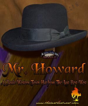 Mister Howard Homburg Dress Hat - The Last Best West Mister Howard Homburg Dress Hat - The Last Best West