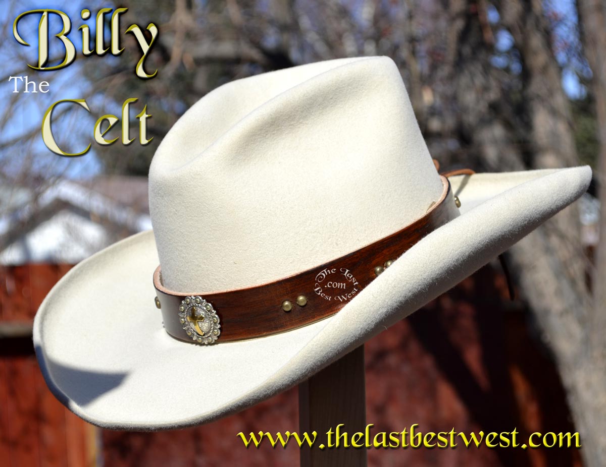 2154 Celtic Knot Cowboy Hat Band, Hatband For Fedora Western Panama Hats Amazon.com: Turquoise, Brown and Black Western Style Hat  main image 3